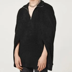 Poncho Court Homme