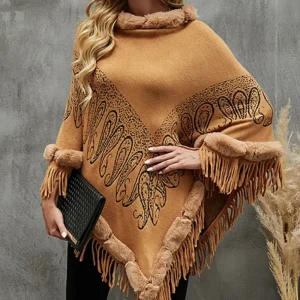 Poncho Épais Femme