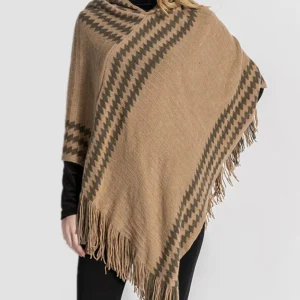 Poncho Femme Avec Capuche