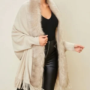 Poncho Femme Ouvert Devant