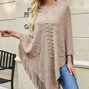 Poncho Long Femme