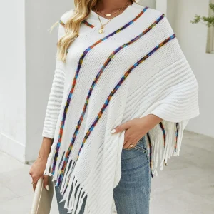 poncho luxe femme