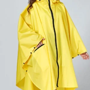 poncho pluie jaune