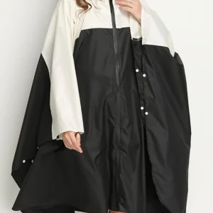 poncho pluie noir