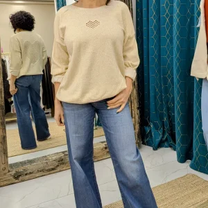 Pull « fin doré »