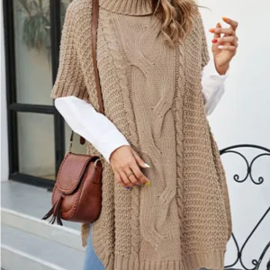 Pull Poncho Femme