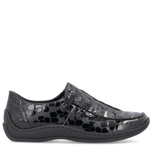 Rieker L1751-02 | NOIR VERNI