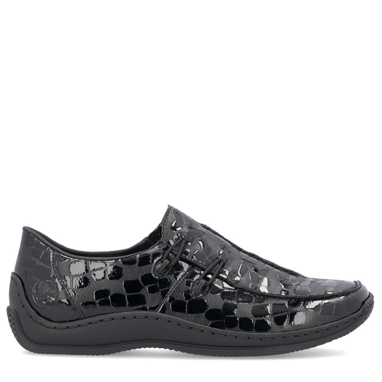 Rieker L1751-02 | NOIR VERNI