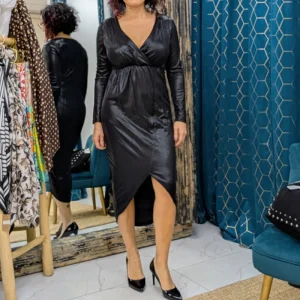 Robe Noire de soirée « brillante »