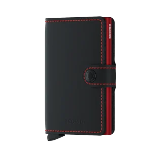 Secrid miniwallet "Matte Black&Red"