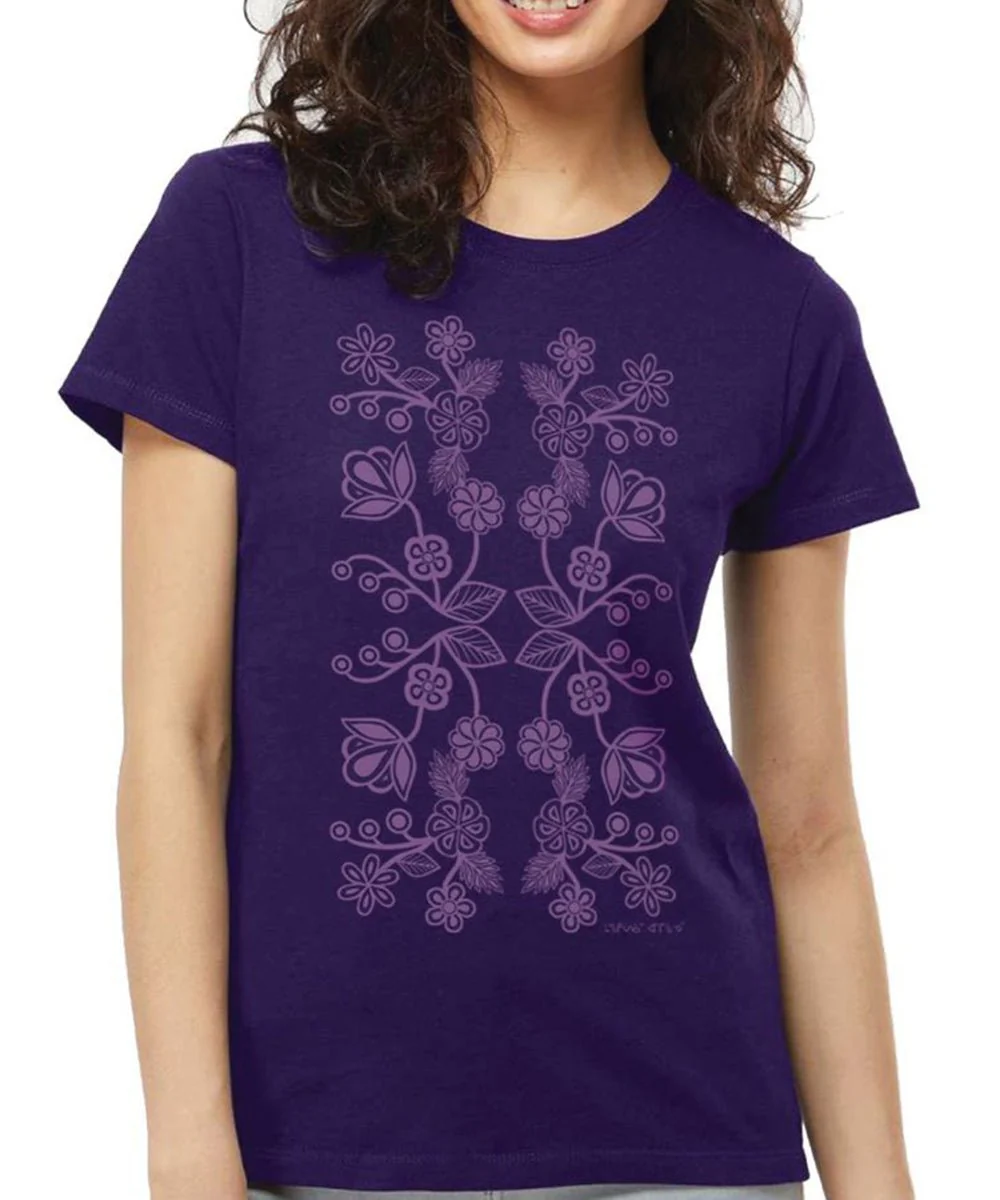 T-Shirt Fleurs Ojibwe