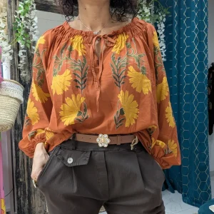 Tunique fluide « fleurie »