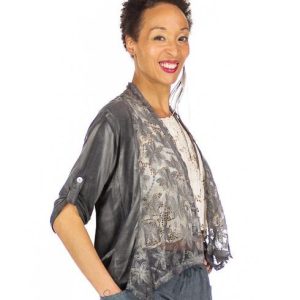 Veste dentelle en bambou et coton