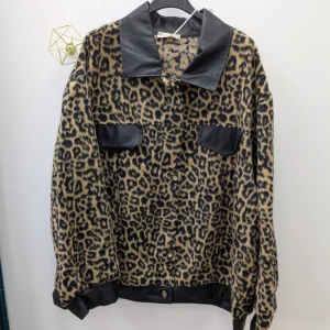 Veste grande taille « léopard »