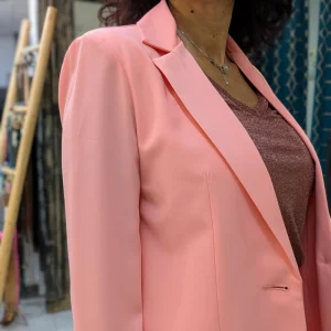 Please veste de costume « saumon »