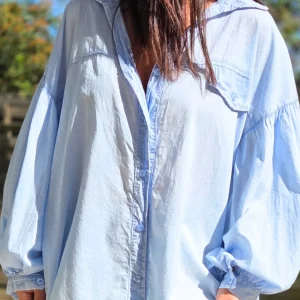 Chemise oversize NORA bleu