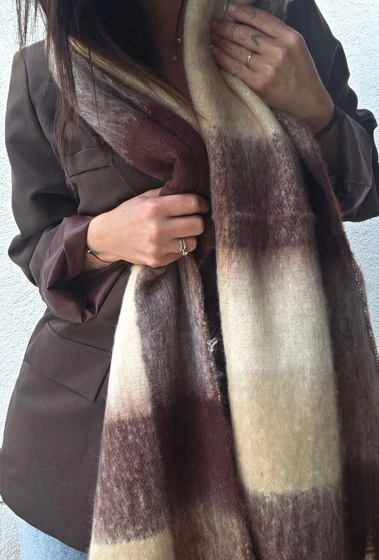 Écharpe MELINA marron – Image 2