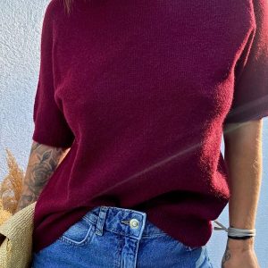 Pull FLORE bordeaux