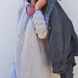 Robe pull ETOILE  Beige