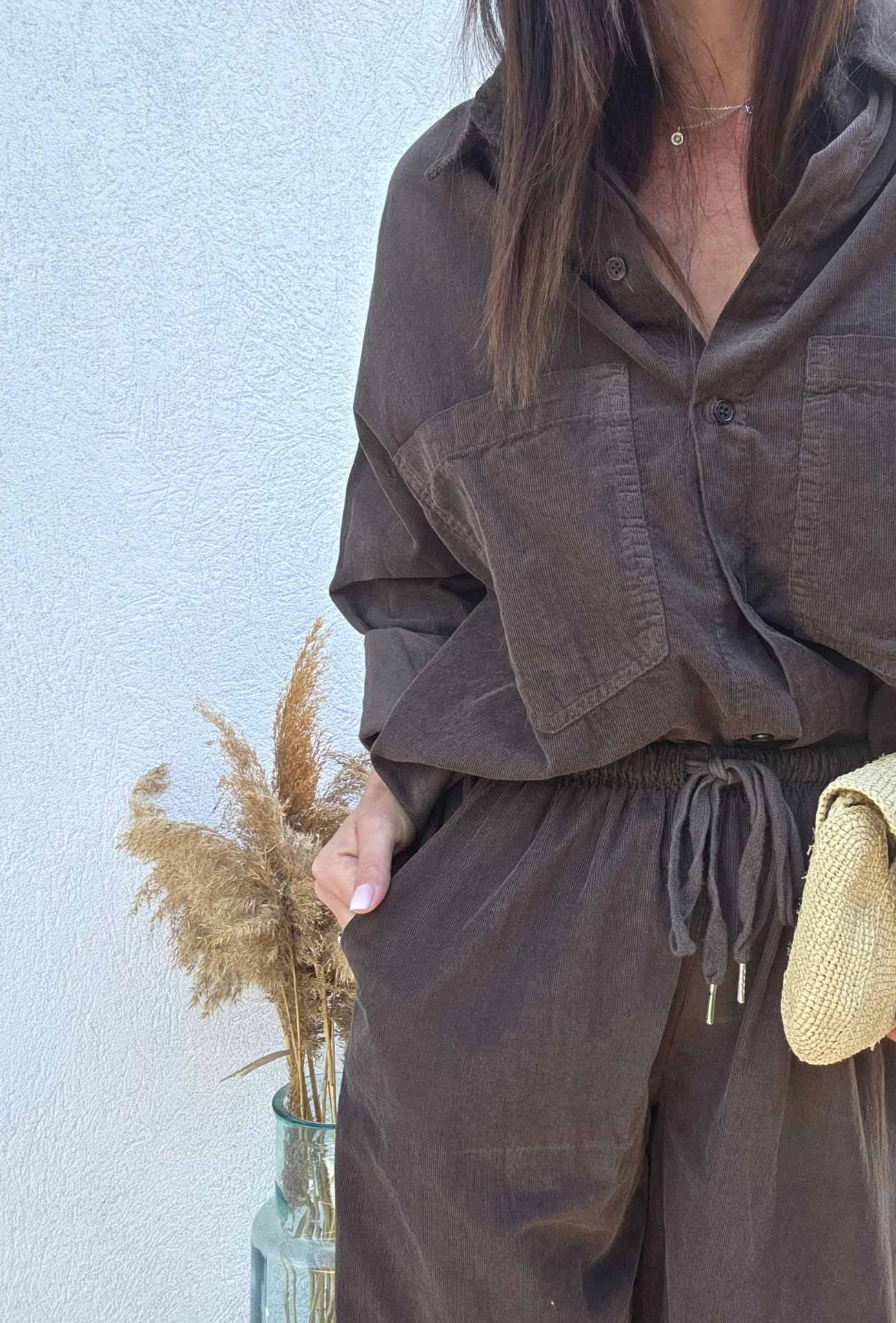 Pantalon loose CHARLIE marron – Image 4