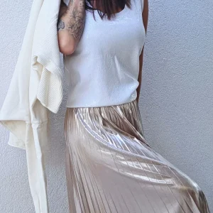 Jupe ANGELA rose argenté