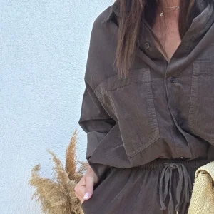 Chemise CHARLIE marron