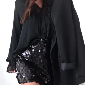 Jupe sequins MAYA noir