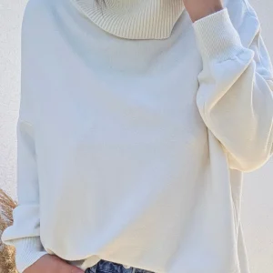 Pull COLETTE blanc crème