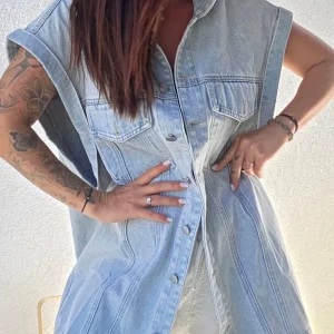 veste jeans INES bleu clair