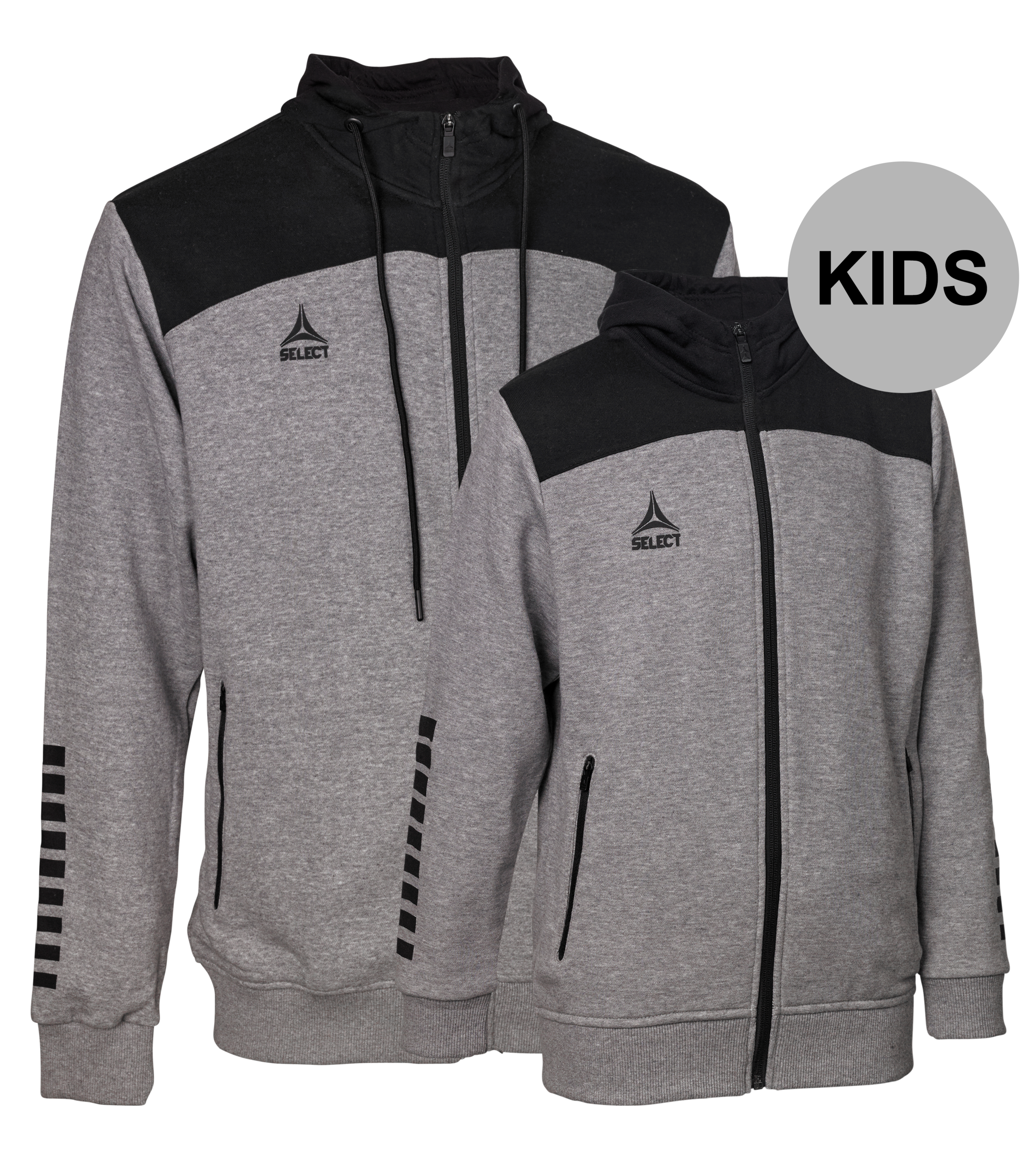 Veste à capuche Homme Select Oxford Gris